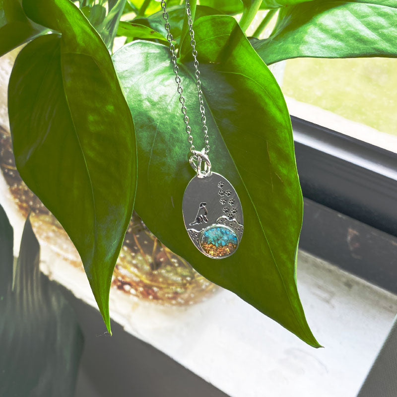 Guiding Pawprints Necklace