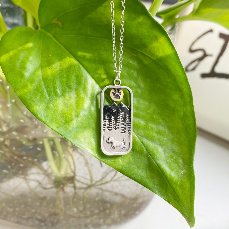 Adventure Pup Dog Tag Necklace