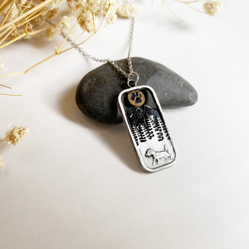 Adventure Pup Dog Tag Necklace