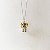 Golden Puppy Charm Metal Necklace
