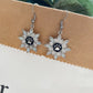 Snowflake Opal Paw Drop Earrings