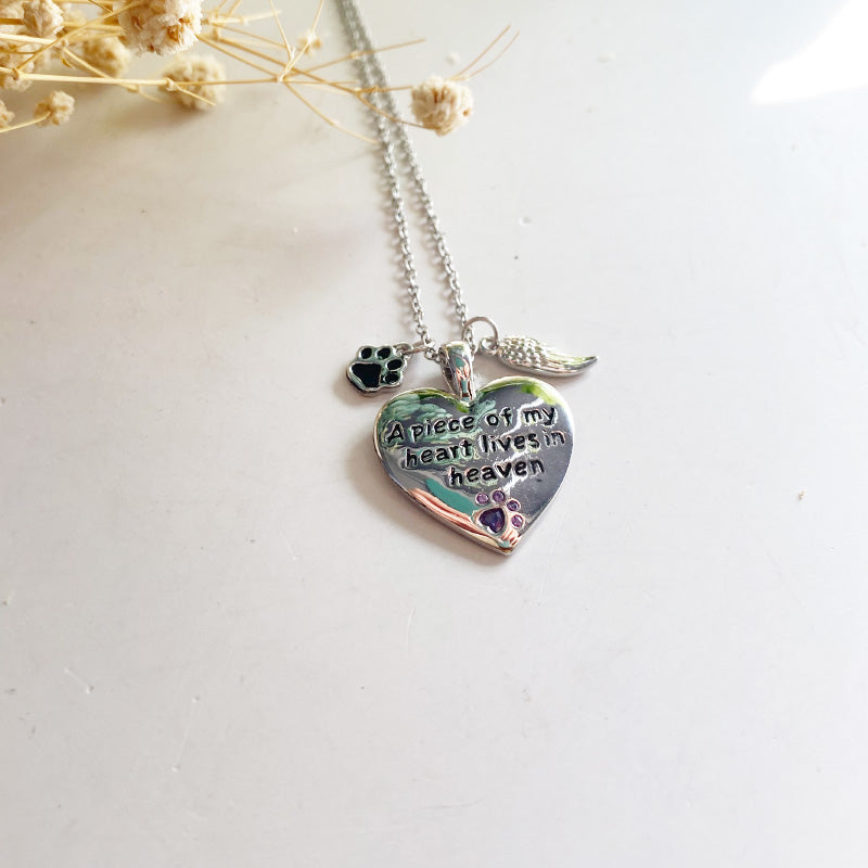 A Piece of My Heart Lives in Heaven Necklace