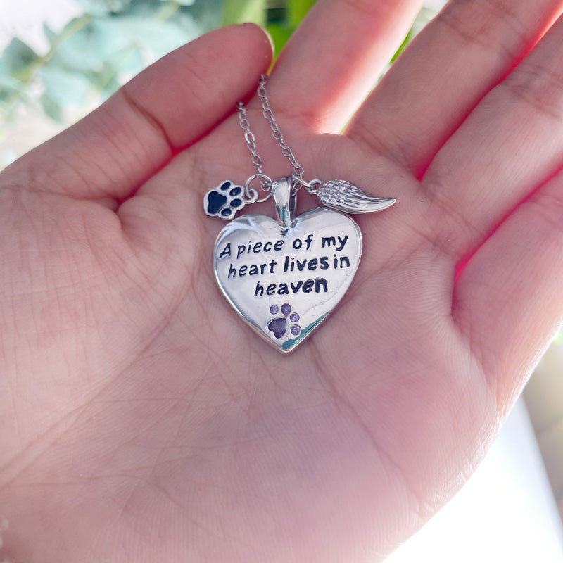 A Piece of My Heart Lives in Heaven Necklace