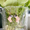 Paw Print Stocking Earrings