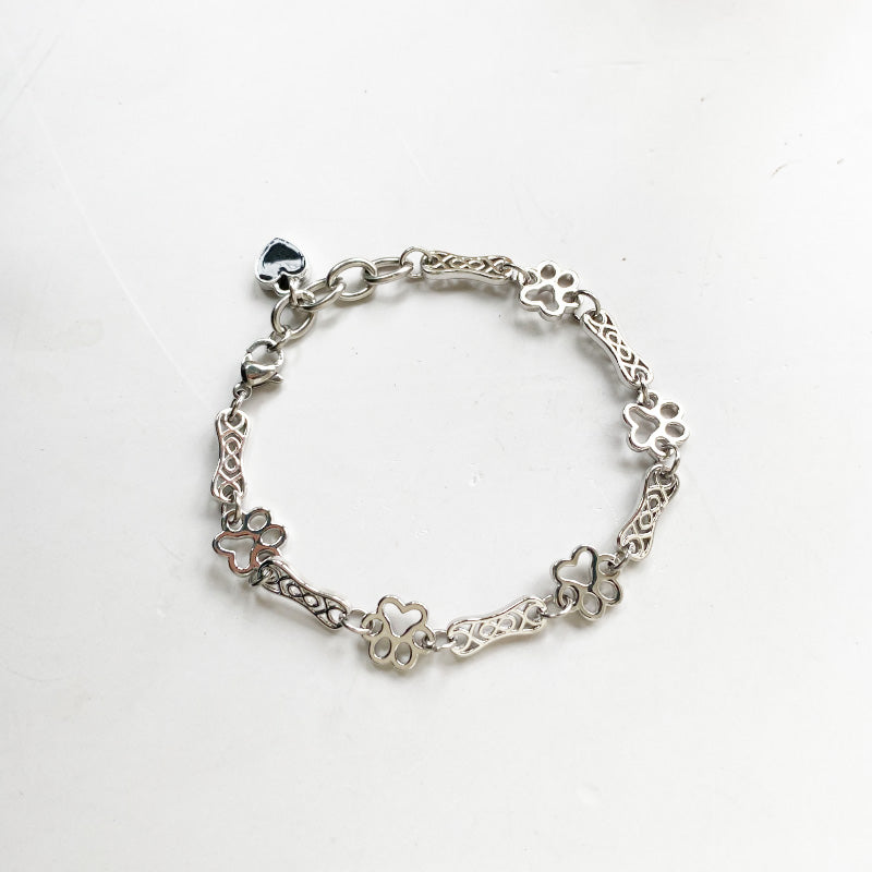 Pawprints of Love Charm Bracelet