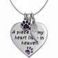 A Piece of My Heart Lives in Heaven Necklace