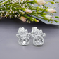 Paw Print Birthstone Earrings