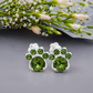 Paw Print Birthstone Earrings