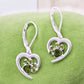 Heart Paw Birthstone Earrings