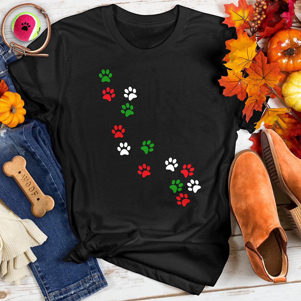 Holiday Paw Trail Tee