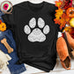 Paw Print Lotus Pattern Tee