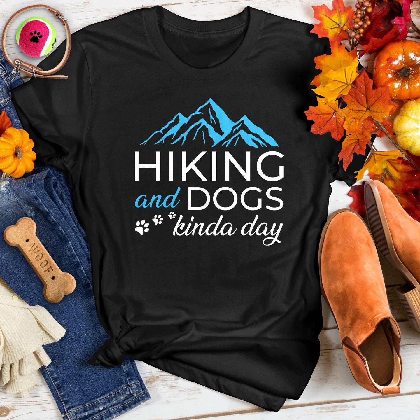 Hiking and Dogs Kinda Day Tee