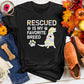 Rescued is My Favorite Breed Floral Tee
