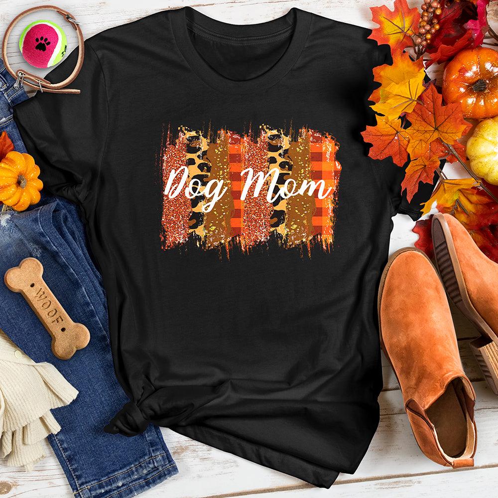 Dog Mom Fall Leopard Tee