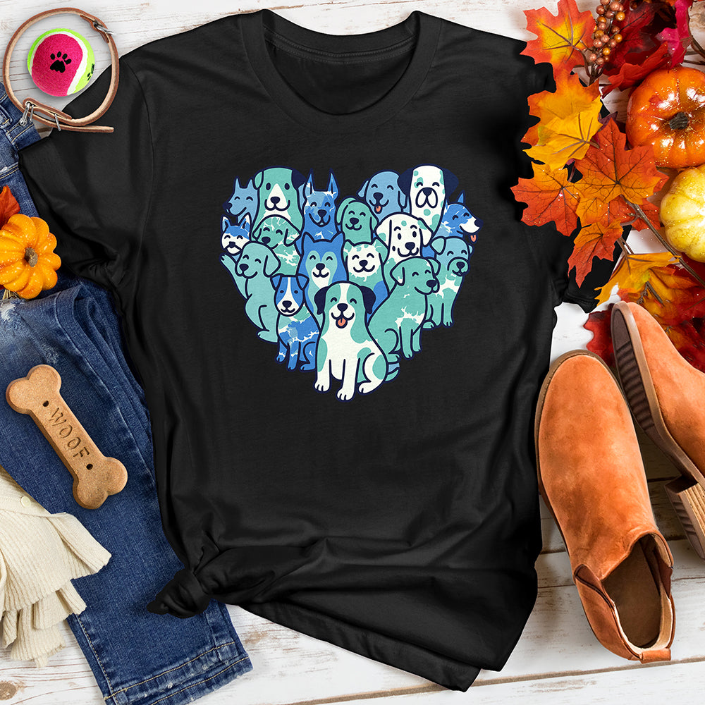 Heart Shaped Dog Tee