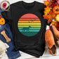 Sunset Dog and Birds Tee