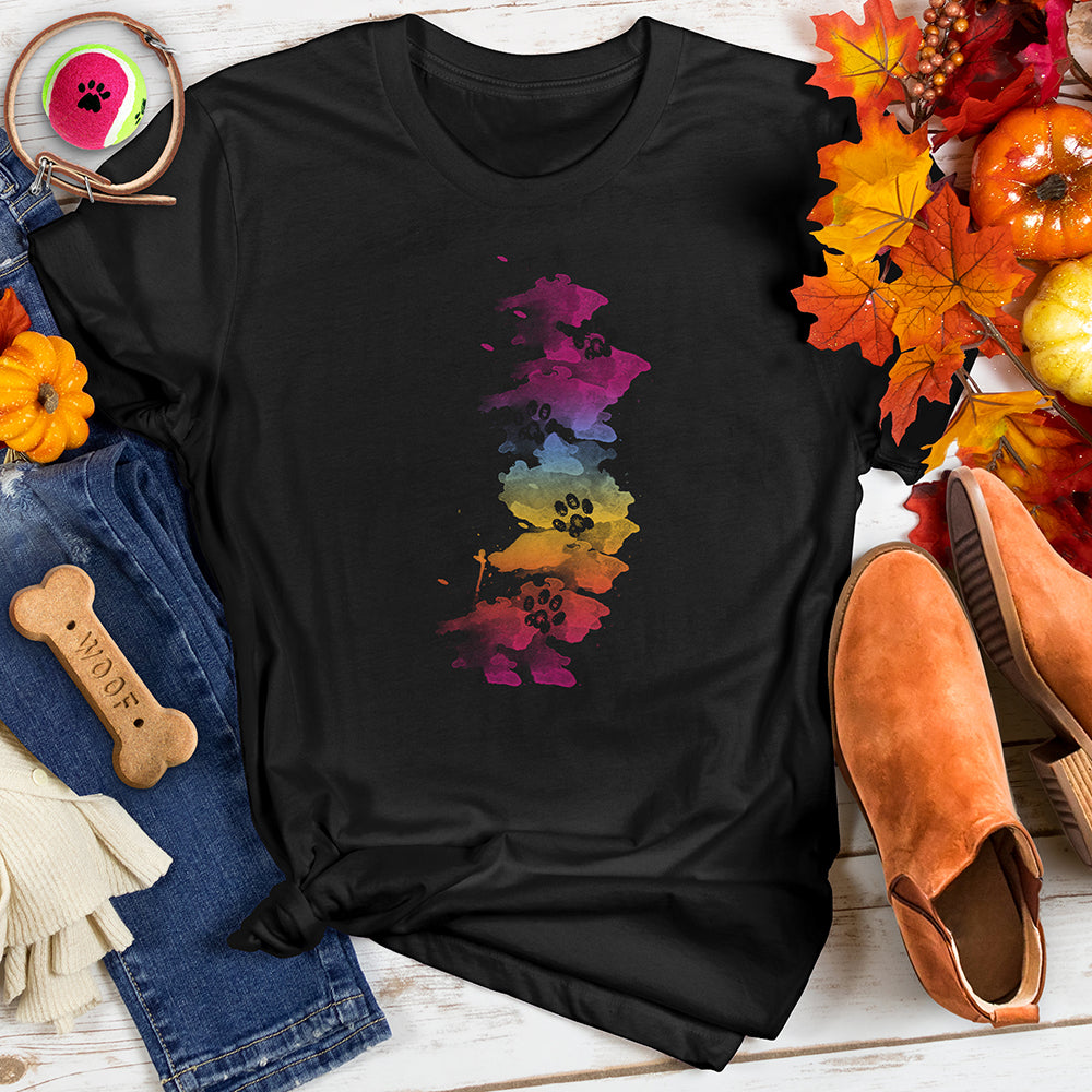 Frosty Colorful Paws Tee