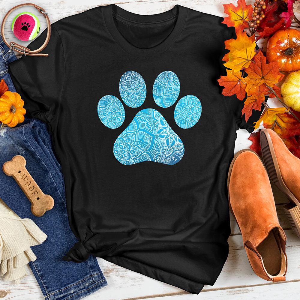 Mandala Pattern Paw Tee
