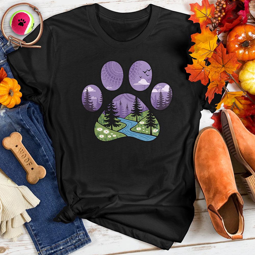 Stylized Paw Print Tee