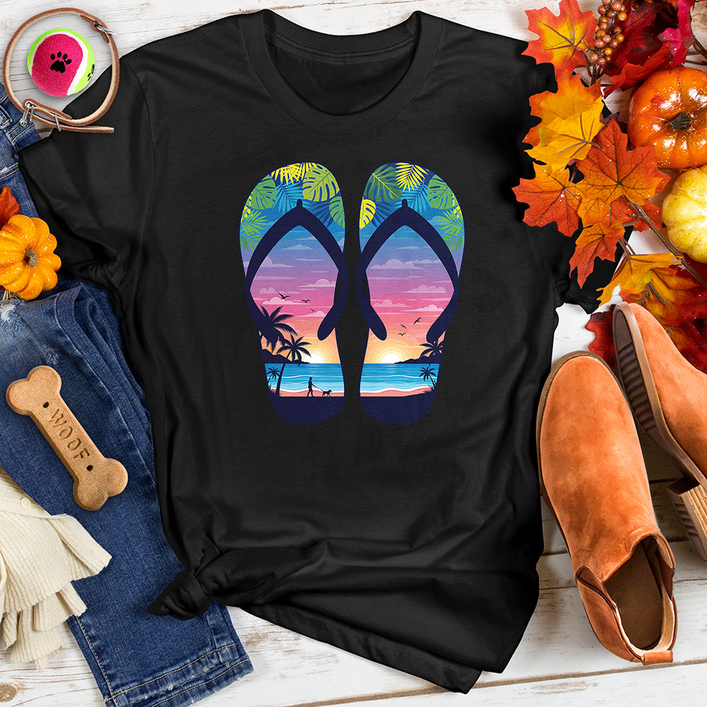 Flip Flops Tropical Tee