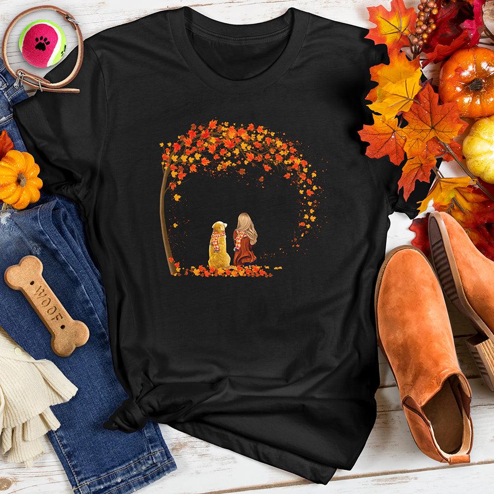 Pumpkin Latte Fall Dog Tee