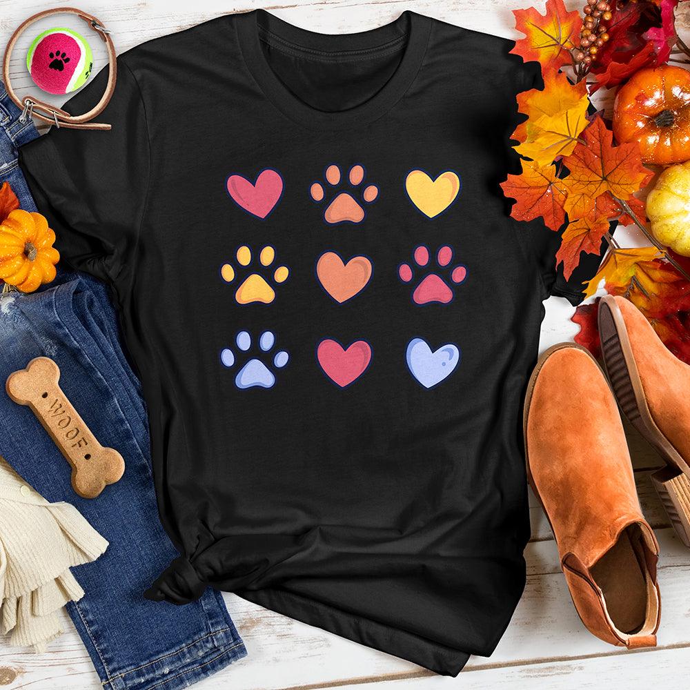 Hearts & Paws Colorful Tee