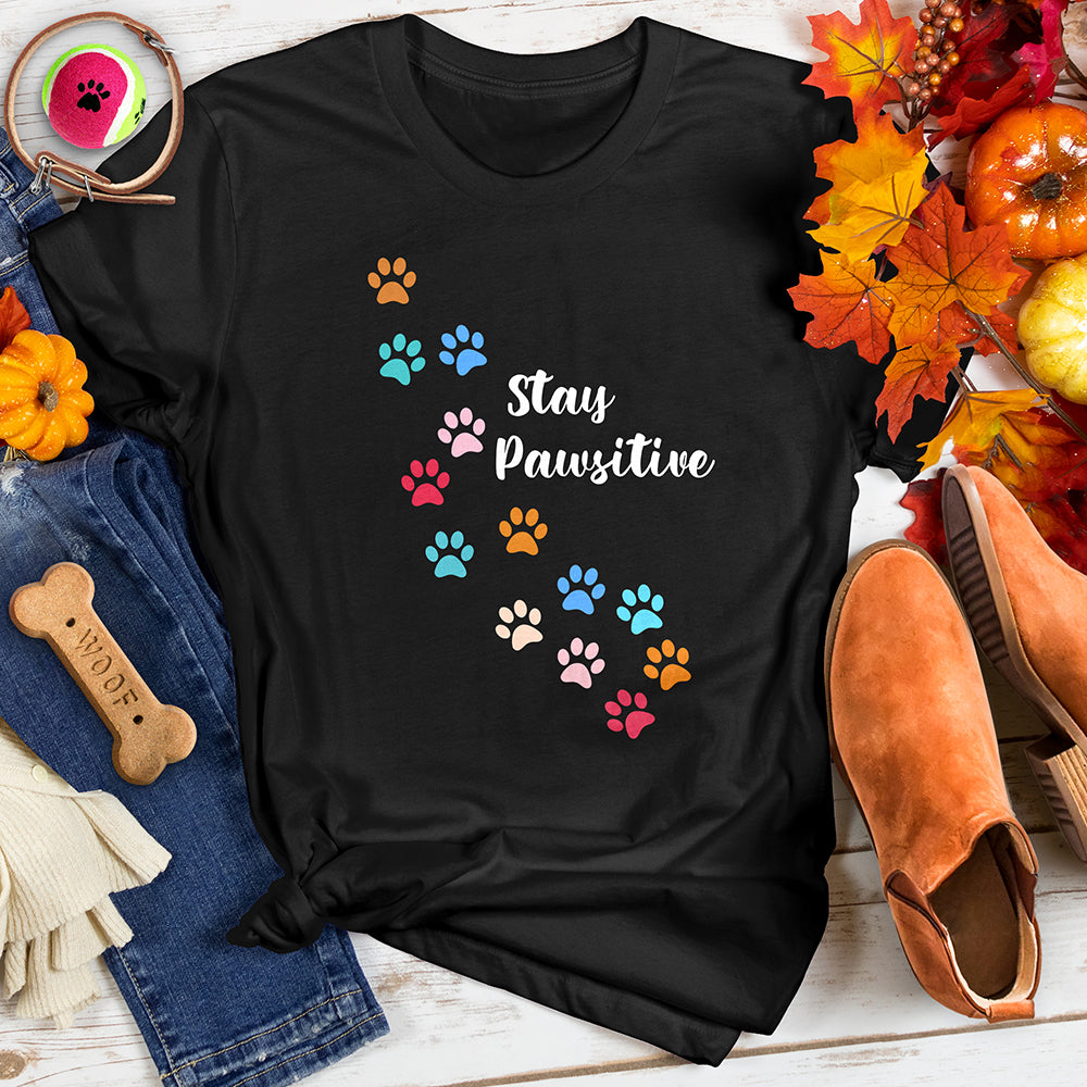 Stay Pawsitive Vibrant Trail Tee