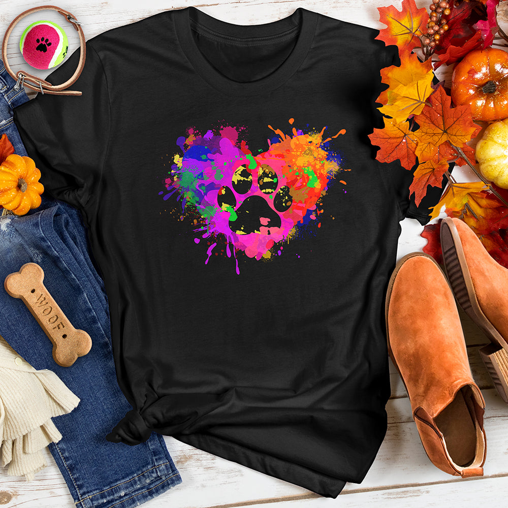Heart Splash Paw Tee