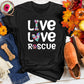 Live Love Rescue Floral Tee