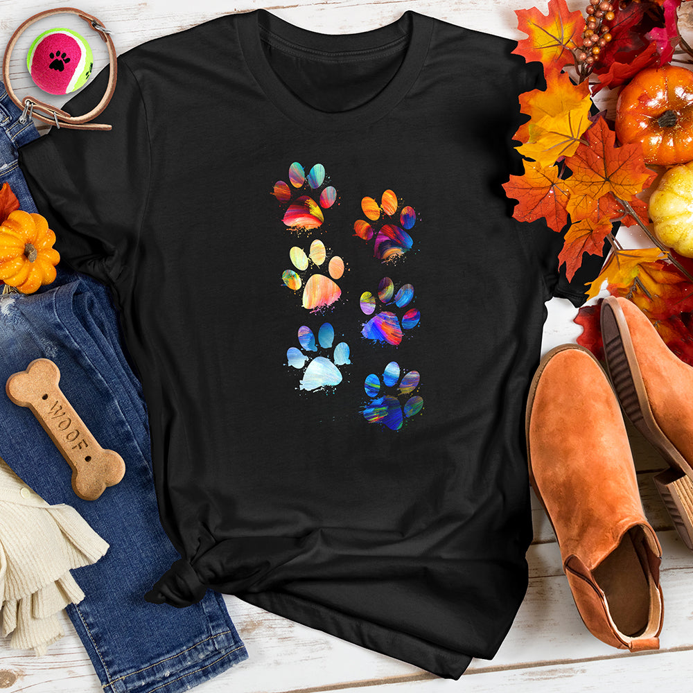 Color Paw Splash Tee