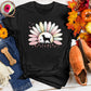 Sunset Flower Paw Print Tee