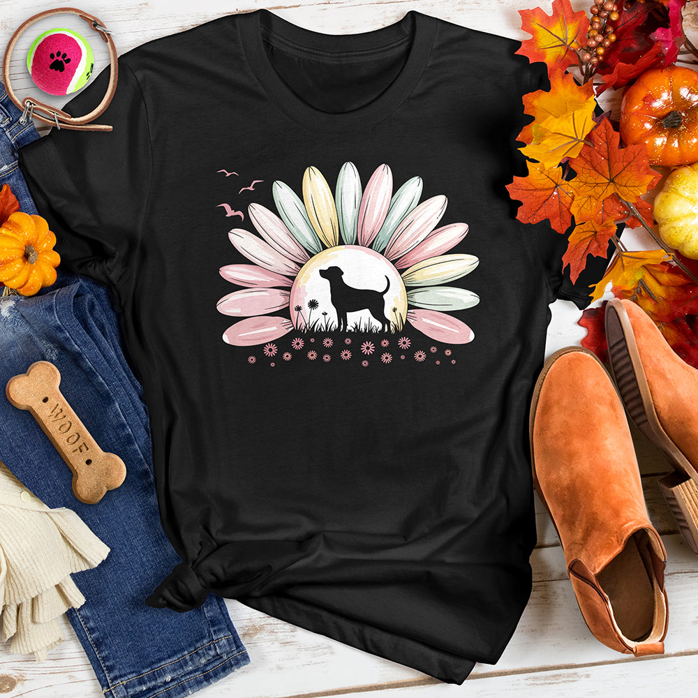 Sunset Flower Paw Print Tee