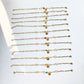 Gold Paw Birthstone Bracelets