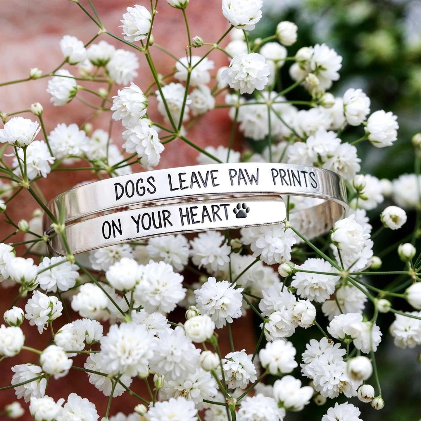 Dogs Leave Paw Prints Twist Bracelet