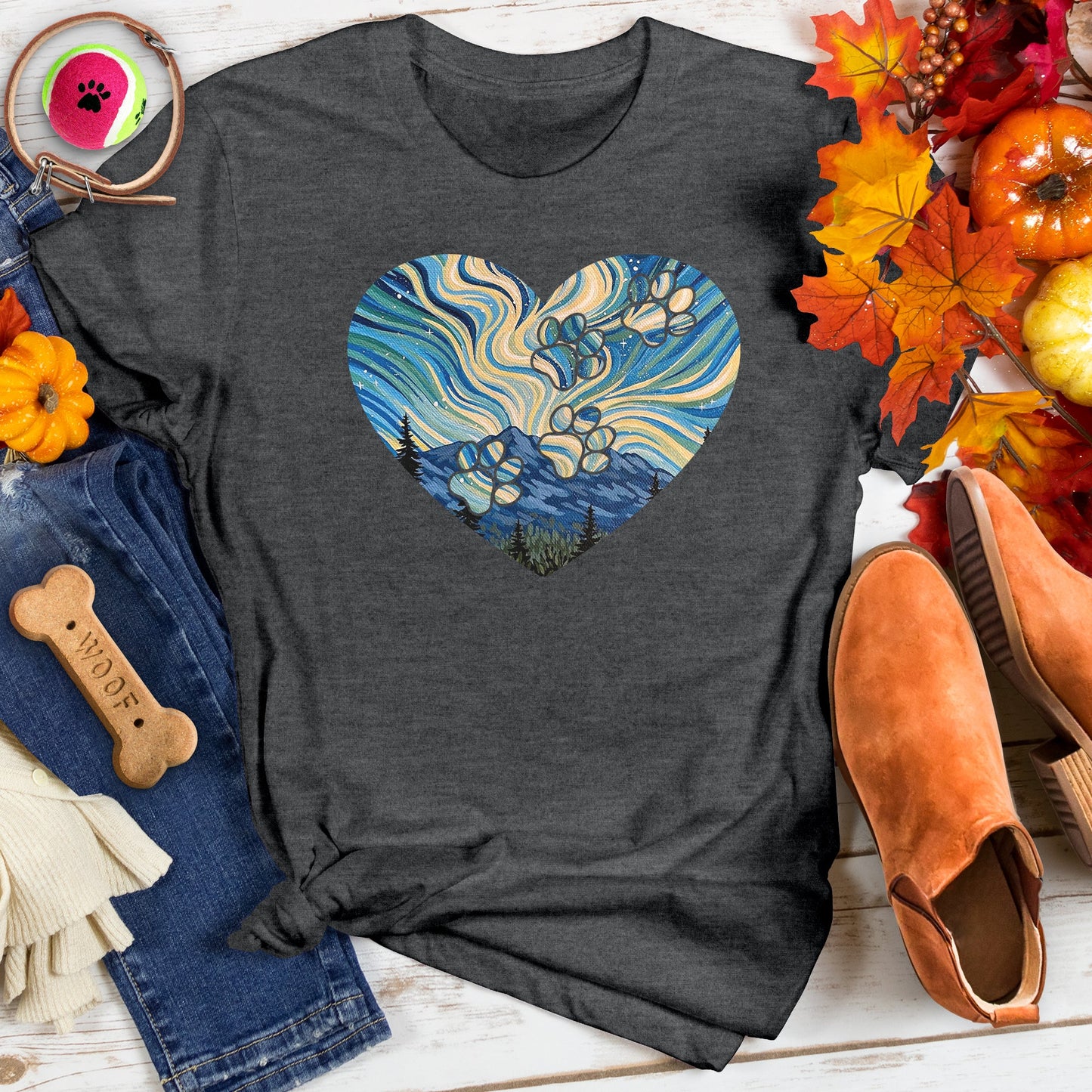 Starry Night Paws Tee