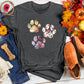 Watercolor Paw Prints Tee
