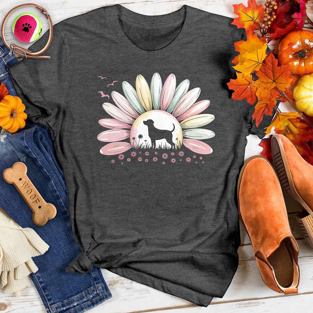 Sunset Flower Paw Print Tee