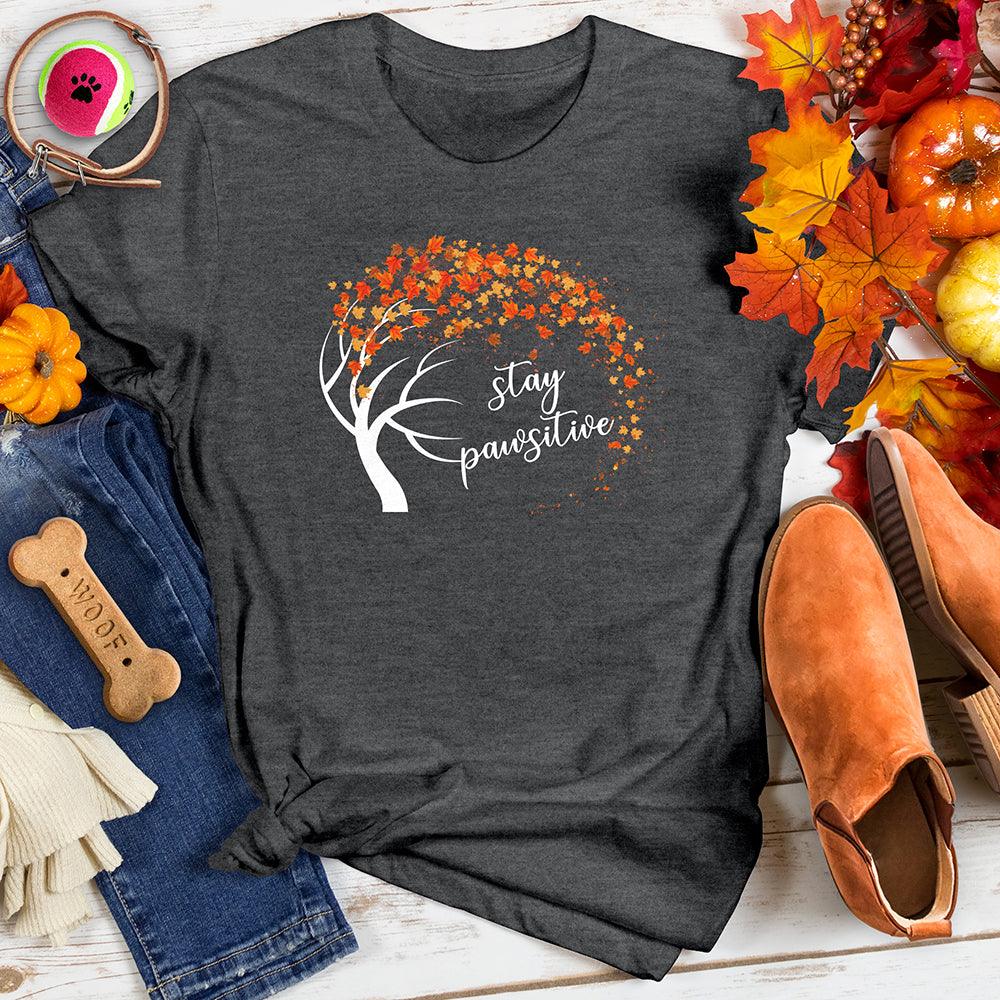 Stay Pawsitive Autumn Tee