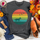 Sunset Dog and Birds Tee