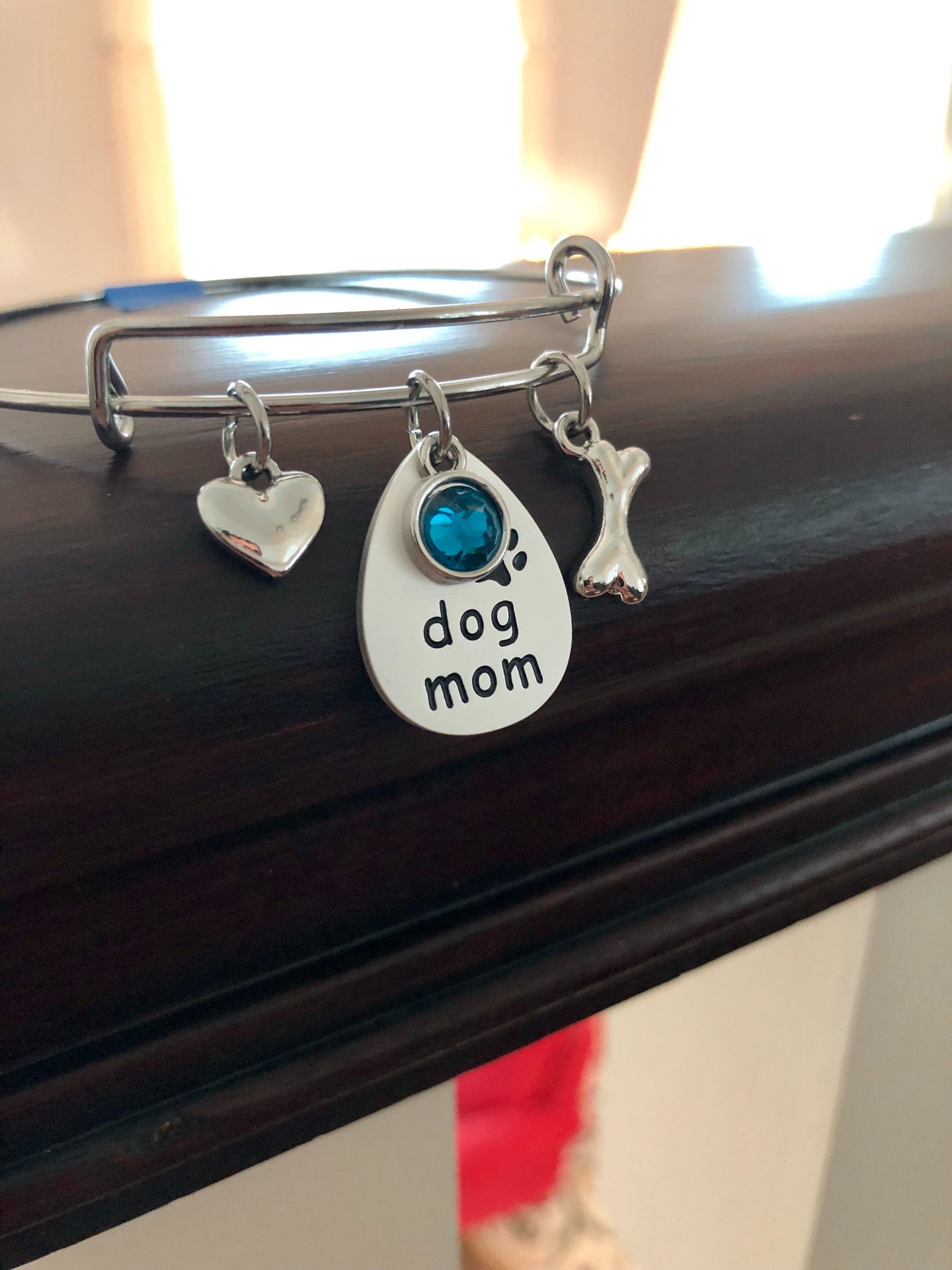 Dog Mom Bangle Bracelet