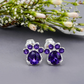 Paw Print Birthstone Earrings