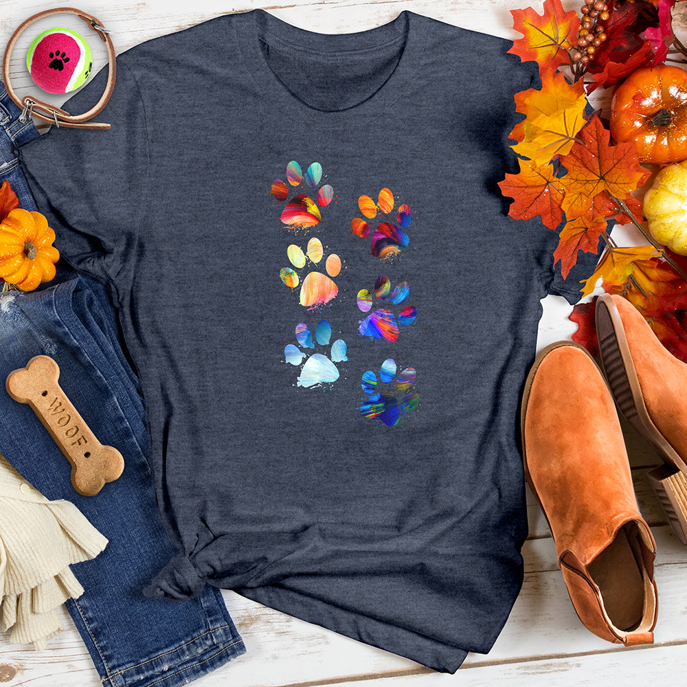 Color Paw Splash Tee
