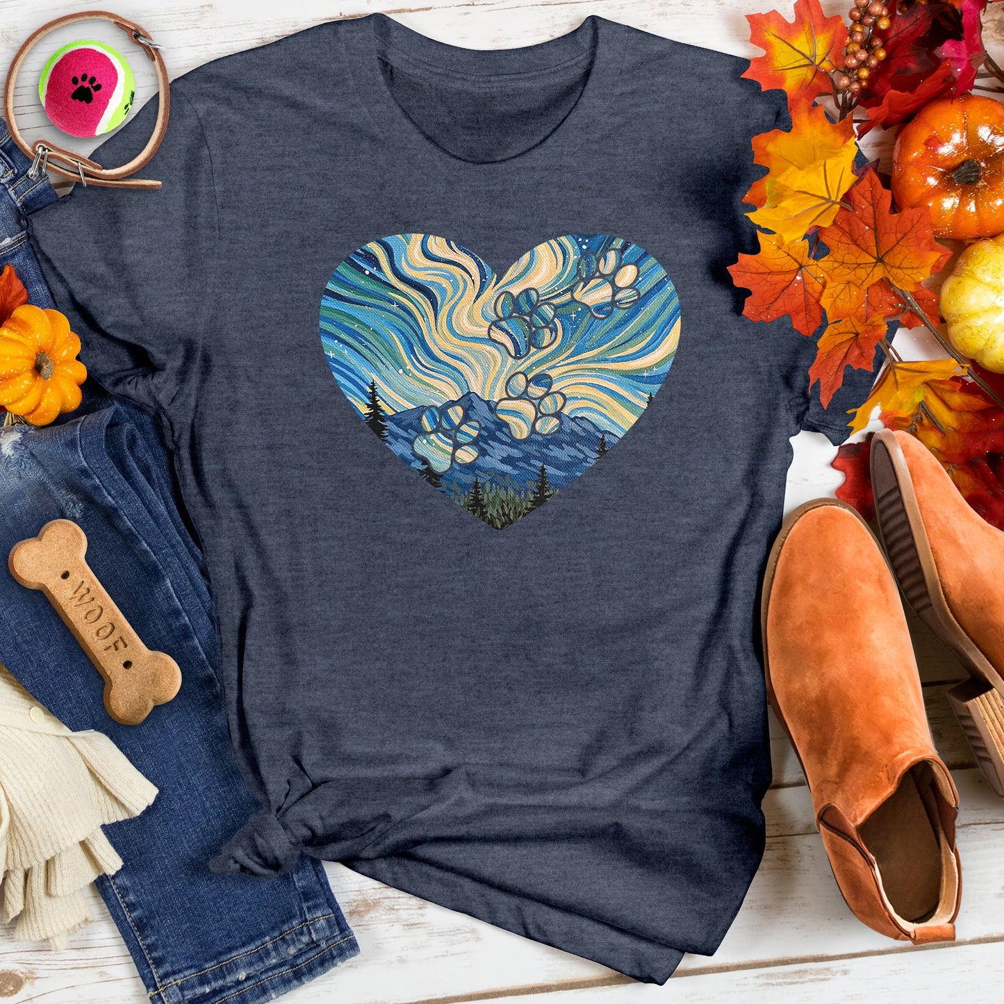 Starry Night Paws Tee