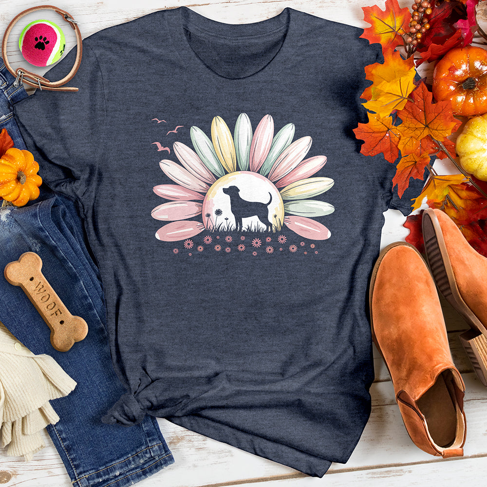 Sunset Flower Paw Print Tee