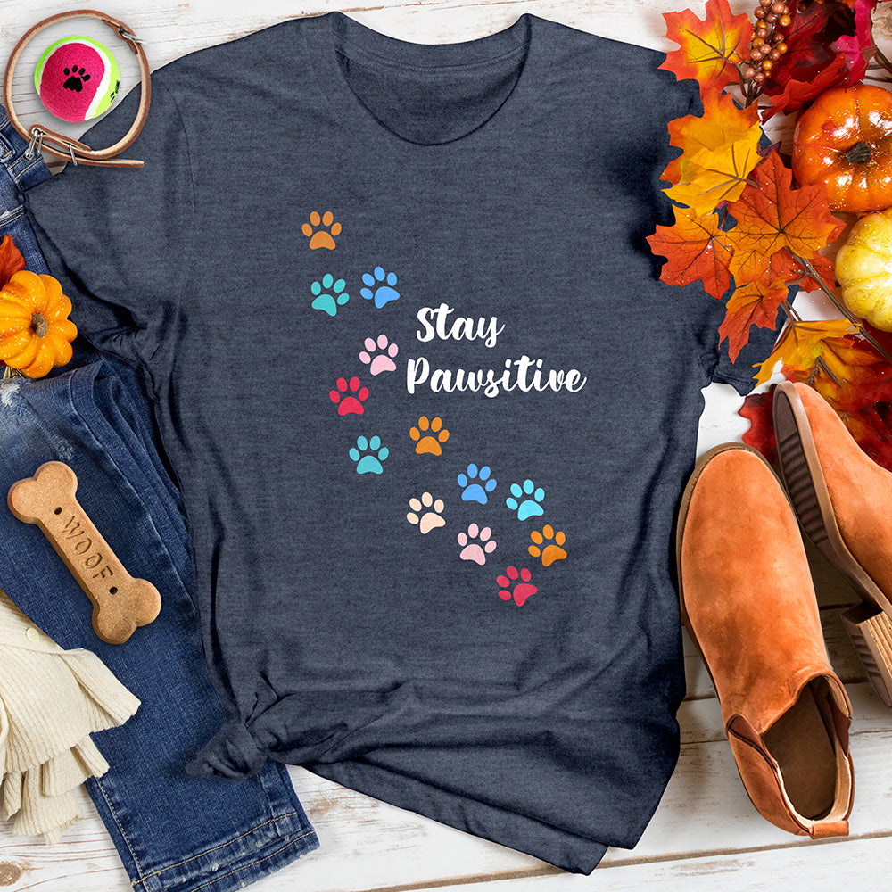 Stay Pawsitive Vibrant Trail Tee