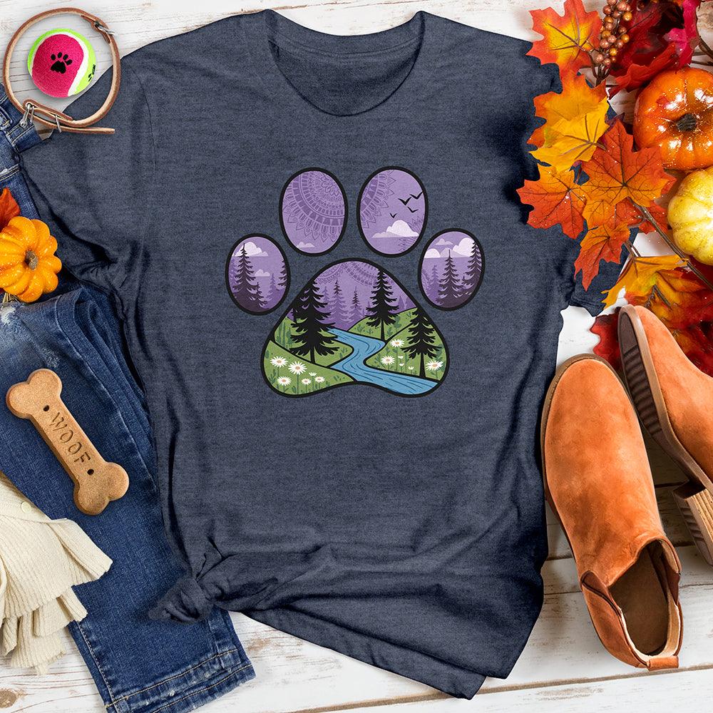 Stylized Paw Print Tee