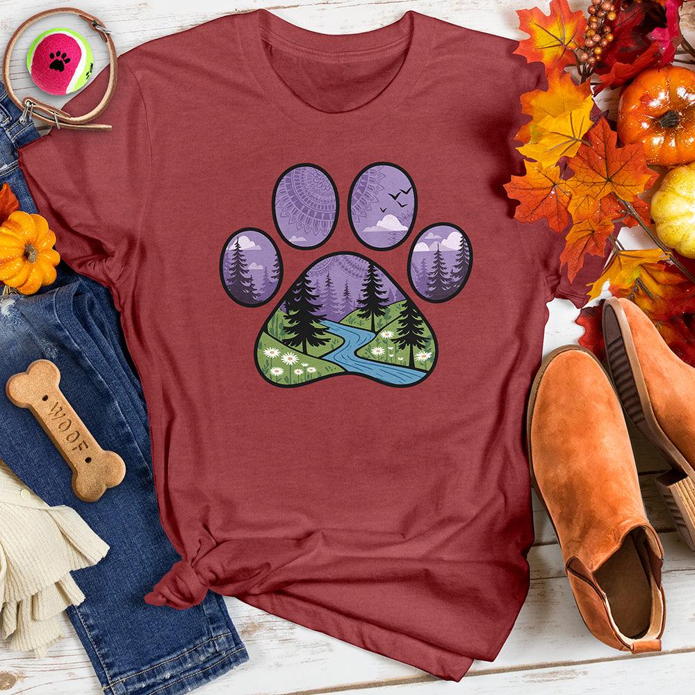 Stylized Paw Print Tee