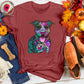 Abstract Dog Tee