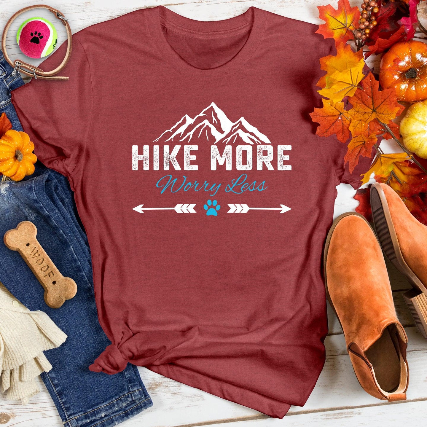 Hike More Worry Less Everest Tee