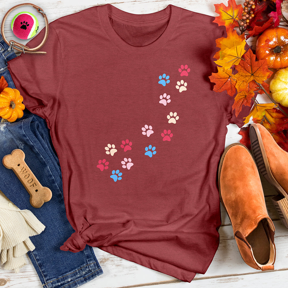Road To My Heart Paw Tee